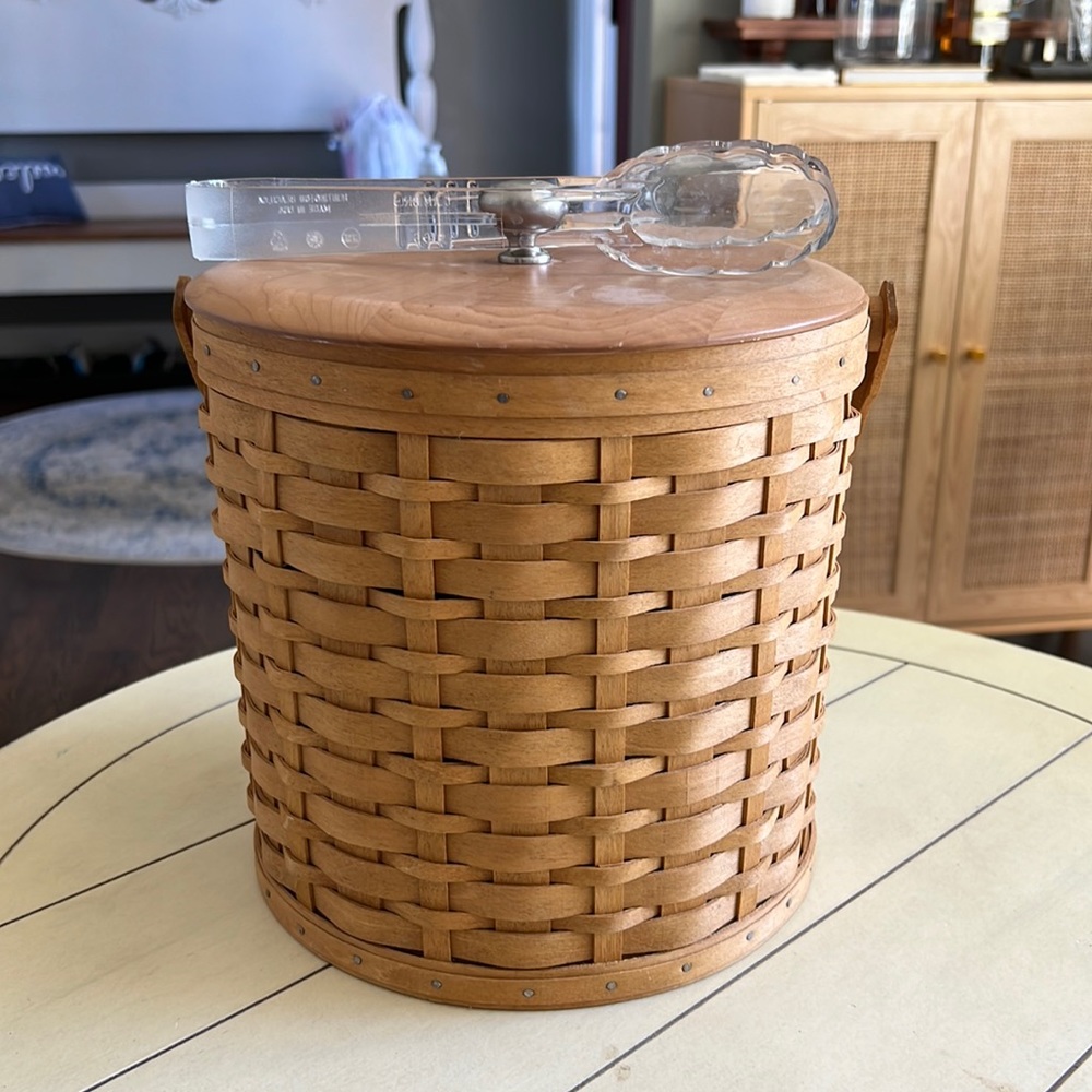 Longaberger Ice Bucket Wicker